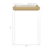 50 Pack 9.75x12.25 White Rigid Stay Flats Self-Seal Cardboard Envelope Mailers 9.75"x12.25"